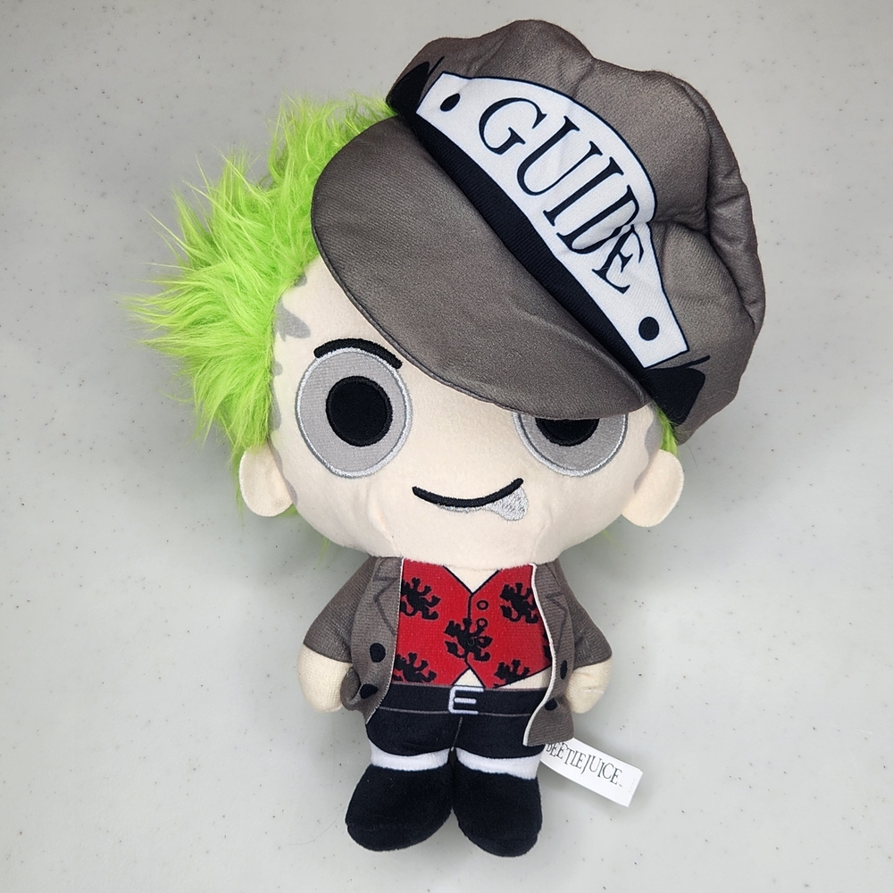 Beetlejuice Guide Plush Toy with Green Hair